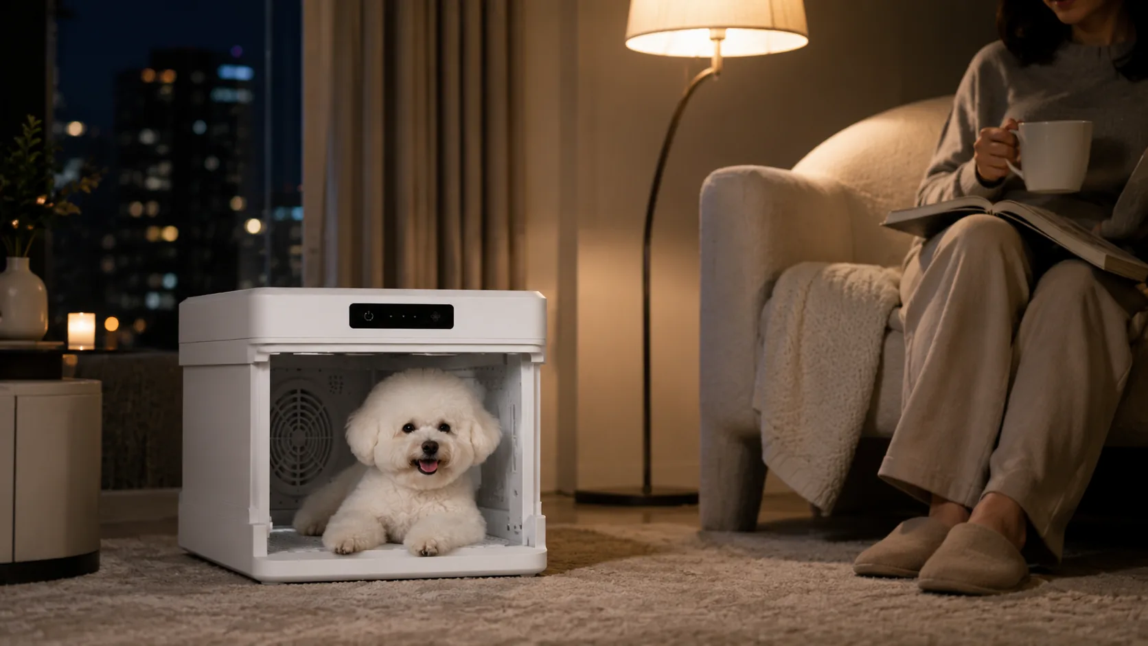 GuardHound Smart Pet Drying Box · Nighttime Drying Companion · GuardHound DOG
