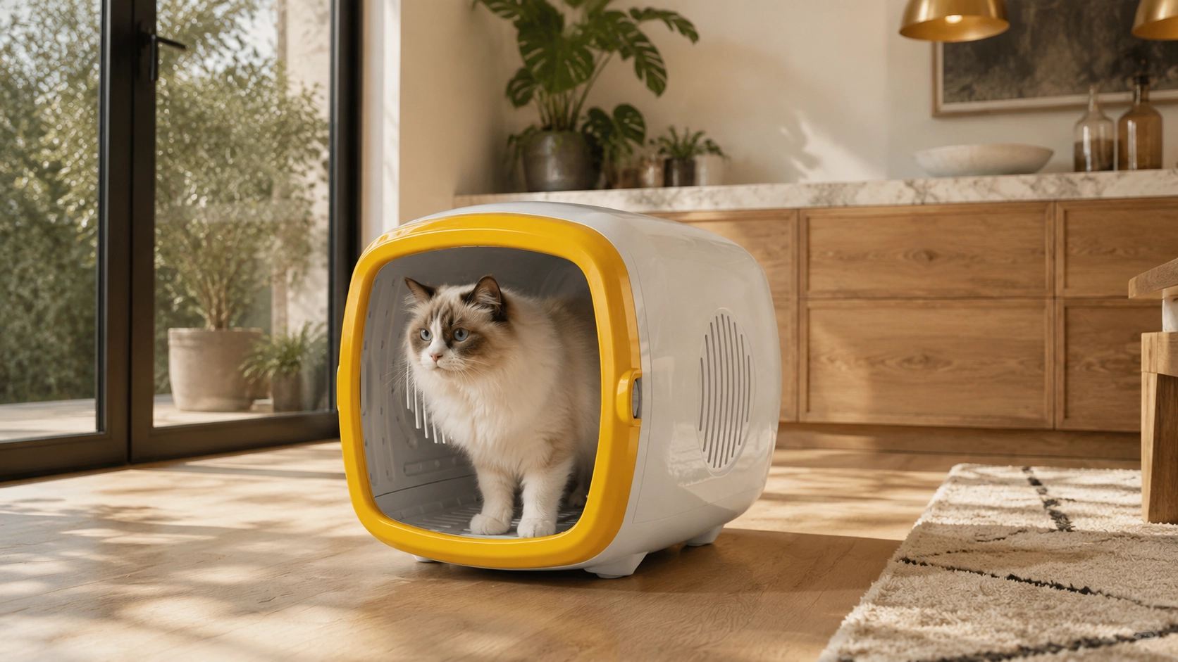 Premium Smart Pet Drying Box · 360° Hot Air Circulation · GuardLynx