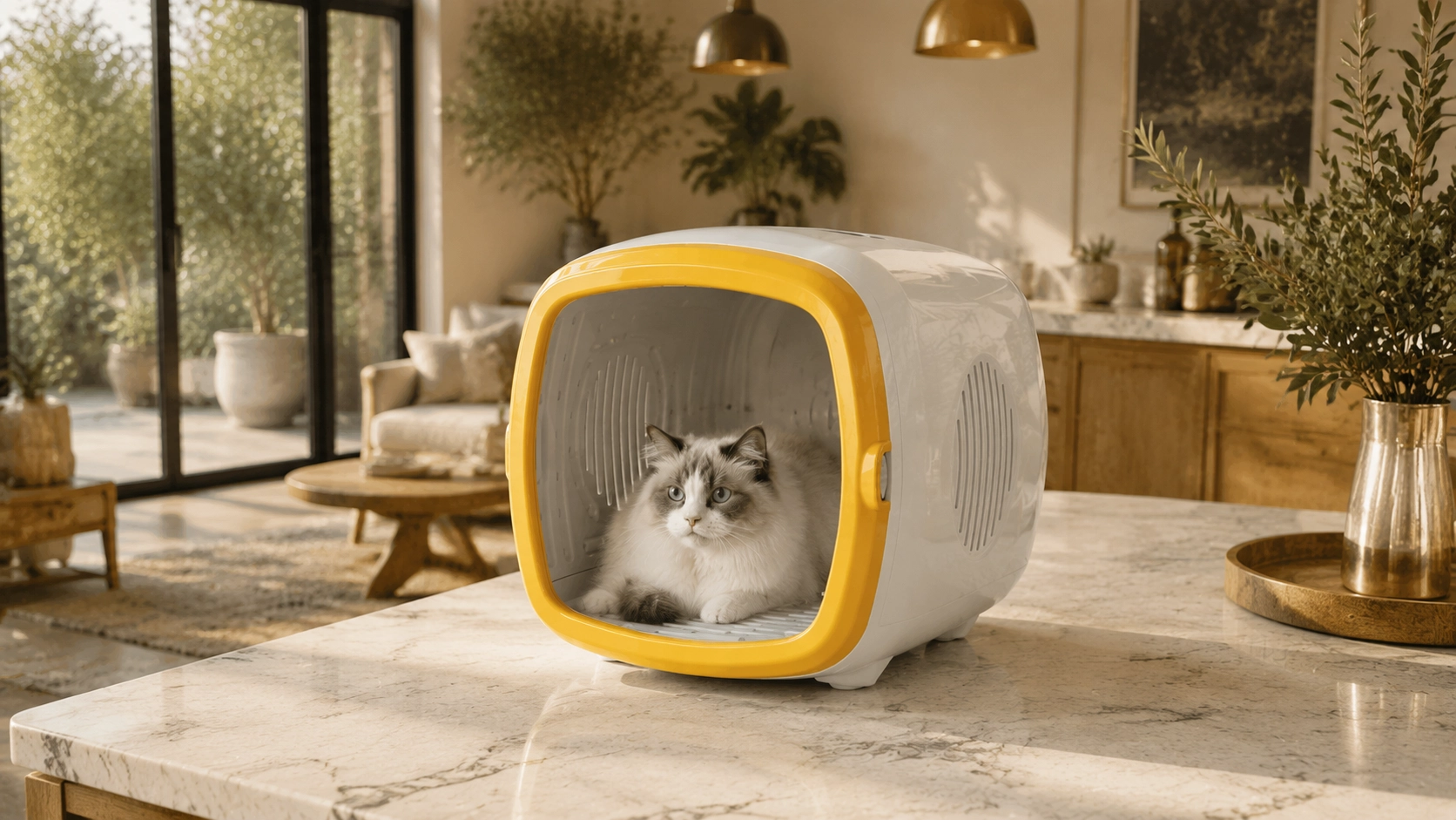 Premium Smart Pet Drying Box · Intelligent Temperature Control · GuardLynx