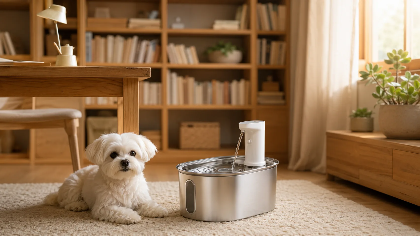 GuardHound Stainless Steel Smart Pet Water Fountain · GuardHound DOG