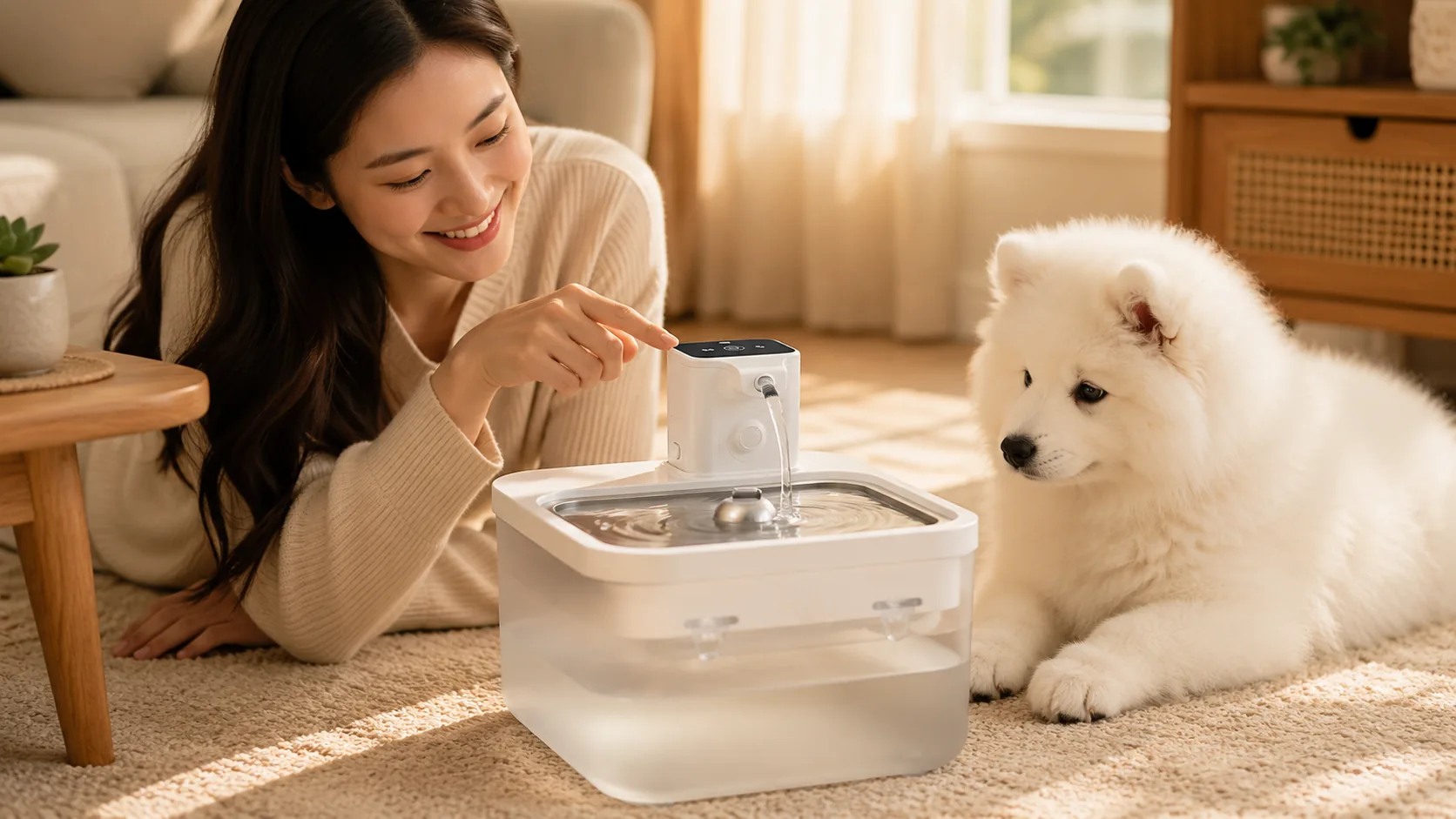 GuardHound Smart Recirculating Water Fountain · Late Night Study · GuardHound DOG
