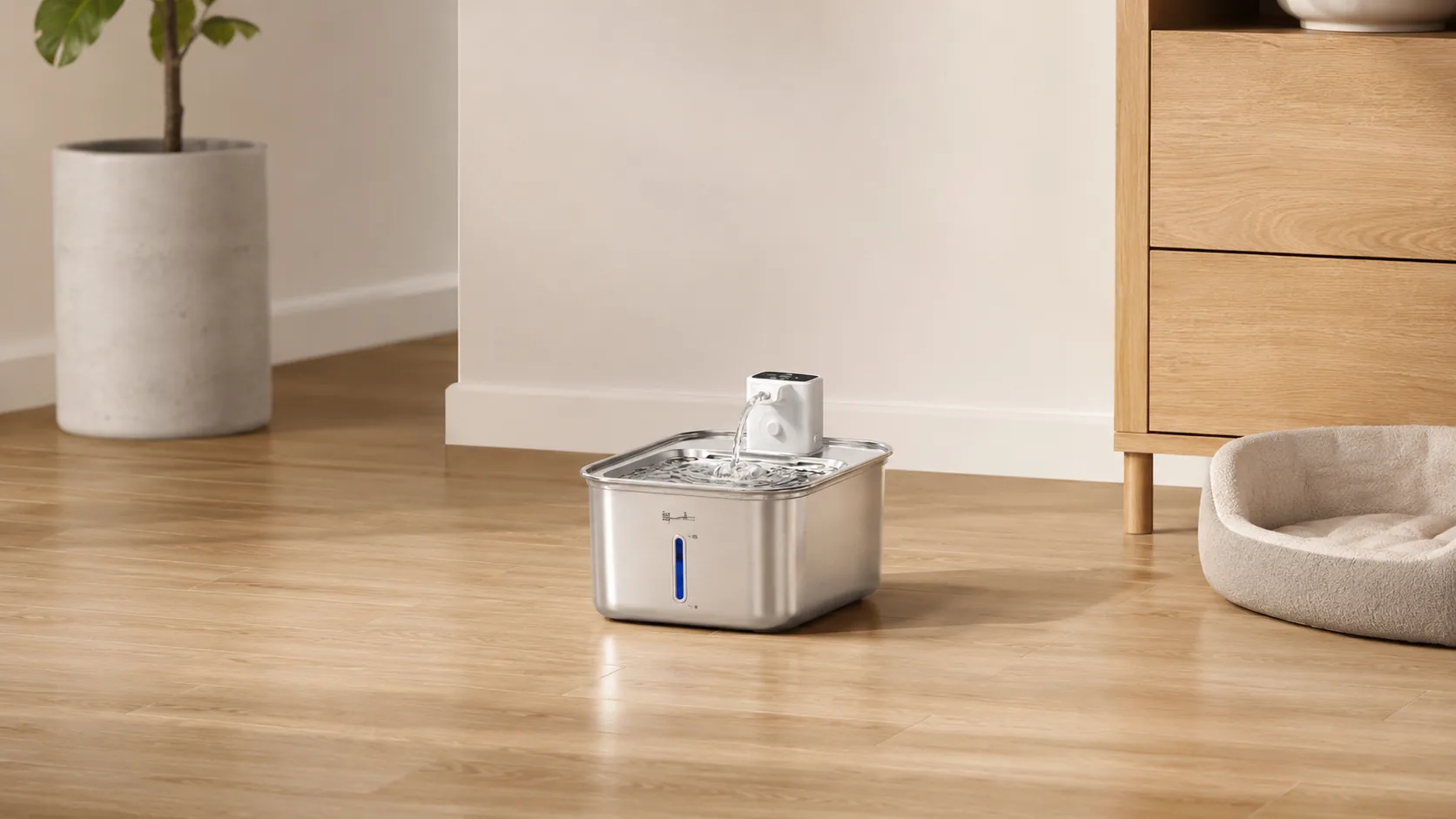 Smart Stainless Steel Pet Water Fountain · Detail image 1 · GuardHound DOG
