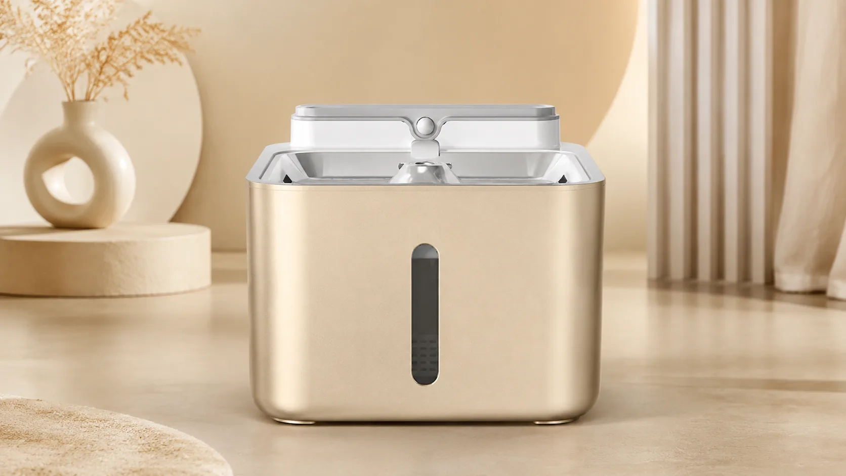 GuardHound Smart Circulating Pet Water Fountain · Warm Oatmeal · GuardHound DOG