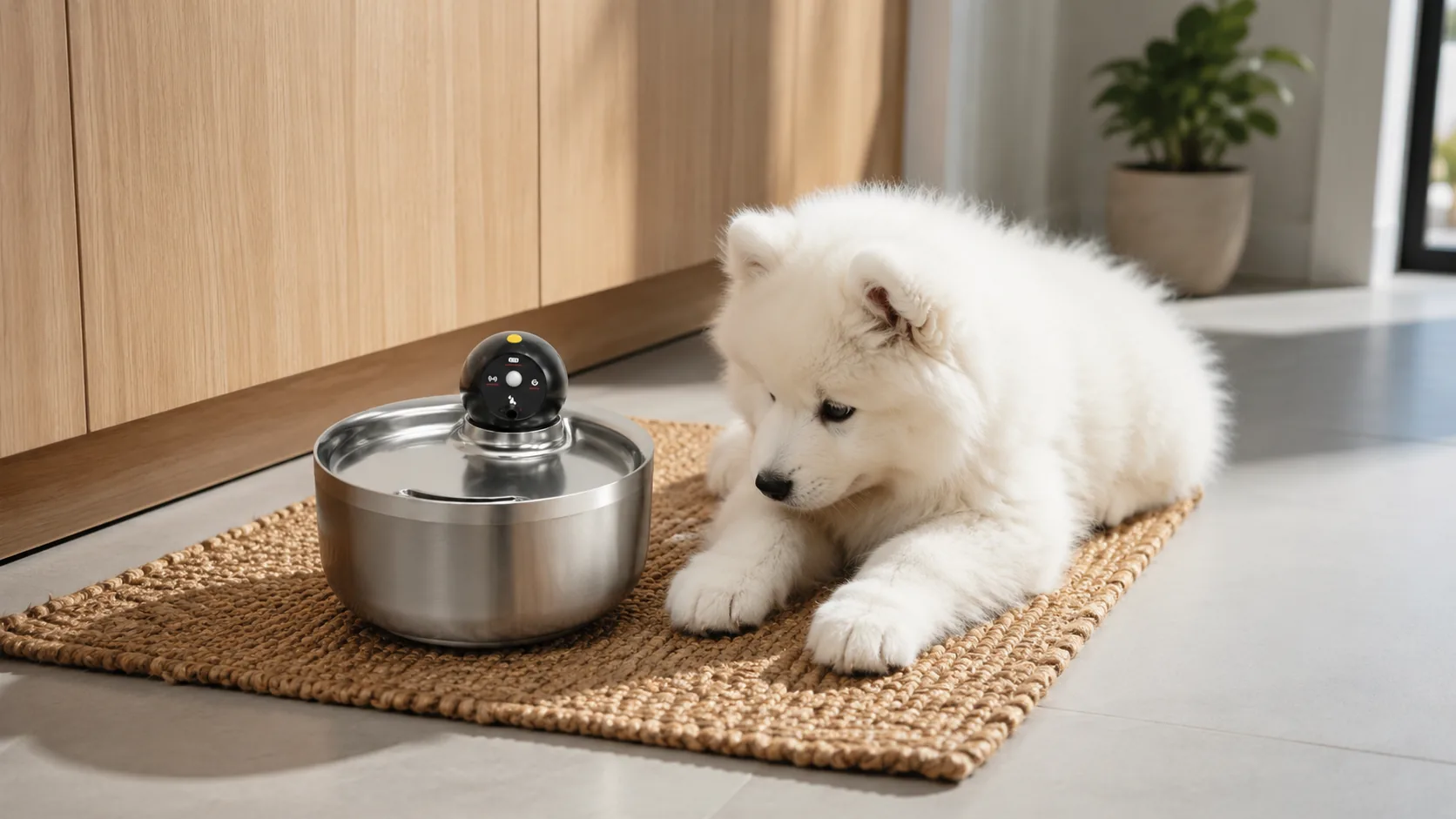 GuardHound Stainless Steel Smart Water Fountain · 2.6L Capacity · GuardHound DOG