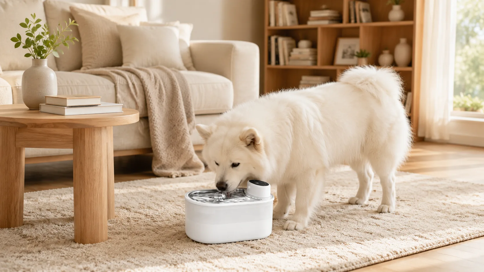 Smart Circulating Oxygen Water Fountain · 304 Stainless Inner Tank · GuardHound DOG