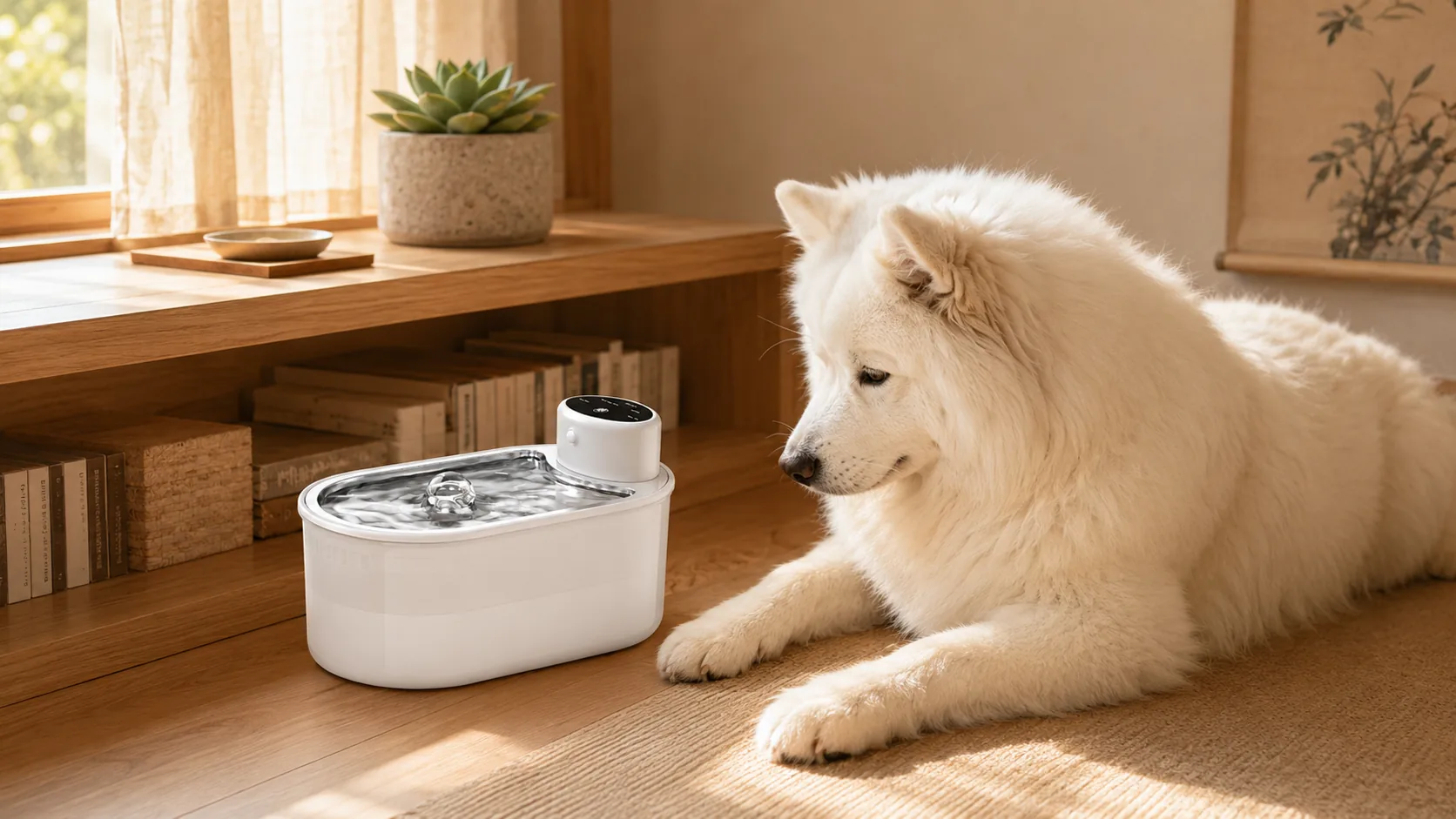Smart Circulating Oxygen Water Fountain · Ultra-Quiet Operation · GuardHound DOG