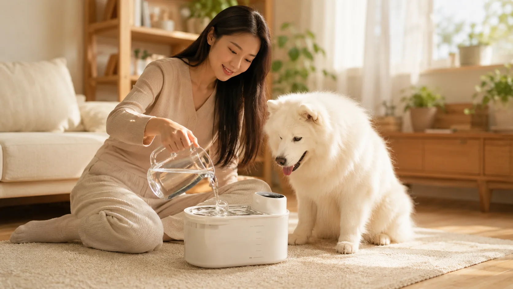 Smart Circulating Oxygen Water Fountain · Study Cozy Evening · GuardHound DOG