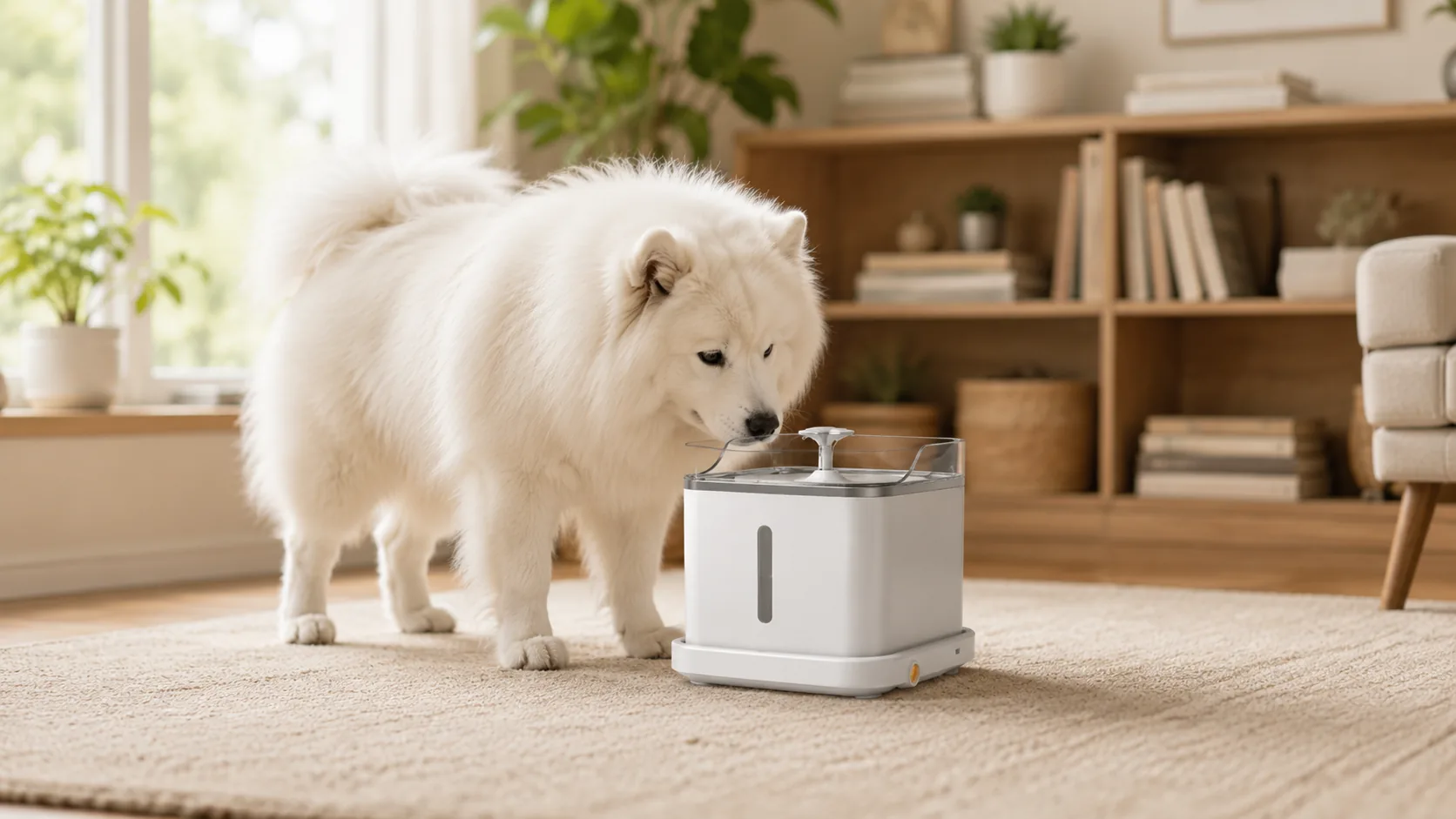 GuardHound Smart Recirculating Oxygen Pet Fountain · Ultra-Quiet Pump · GuardHound DOG