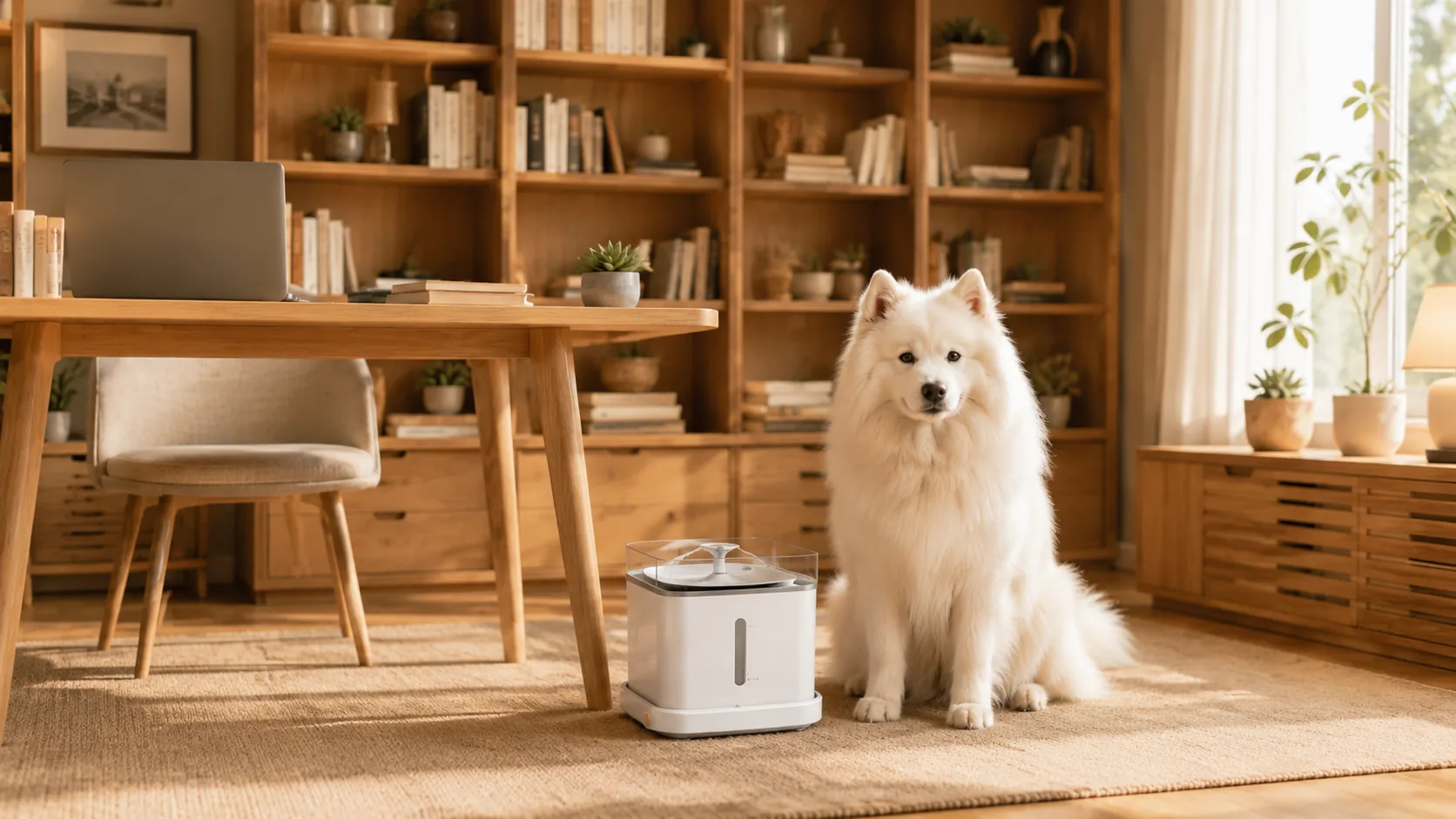 GuardHound Smart Recirculating Oxygen Pet Fountain · 2.5L Large Capacity · GuardHound DOG