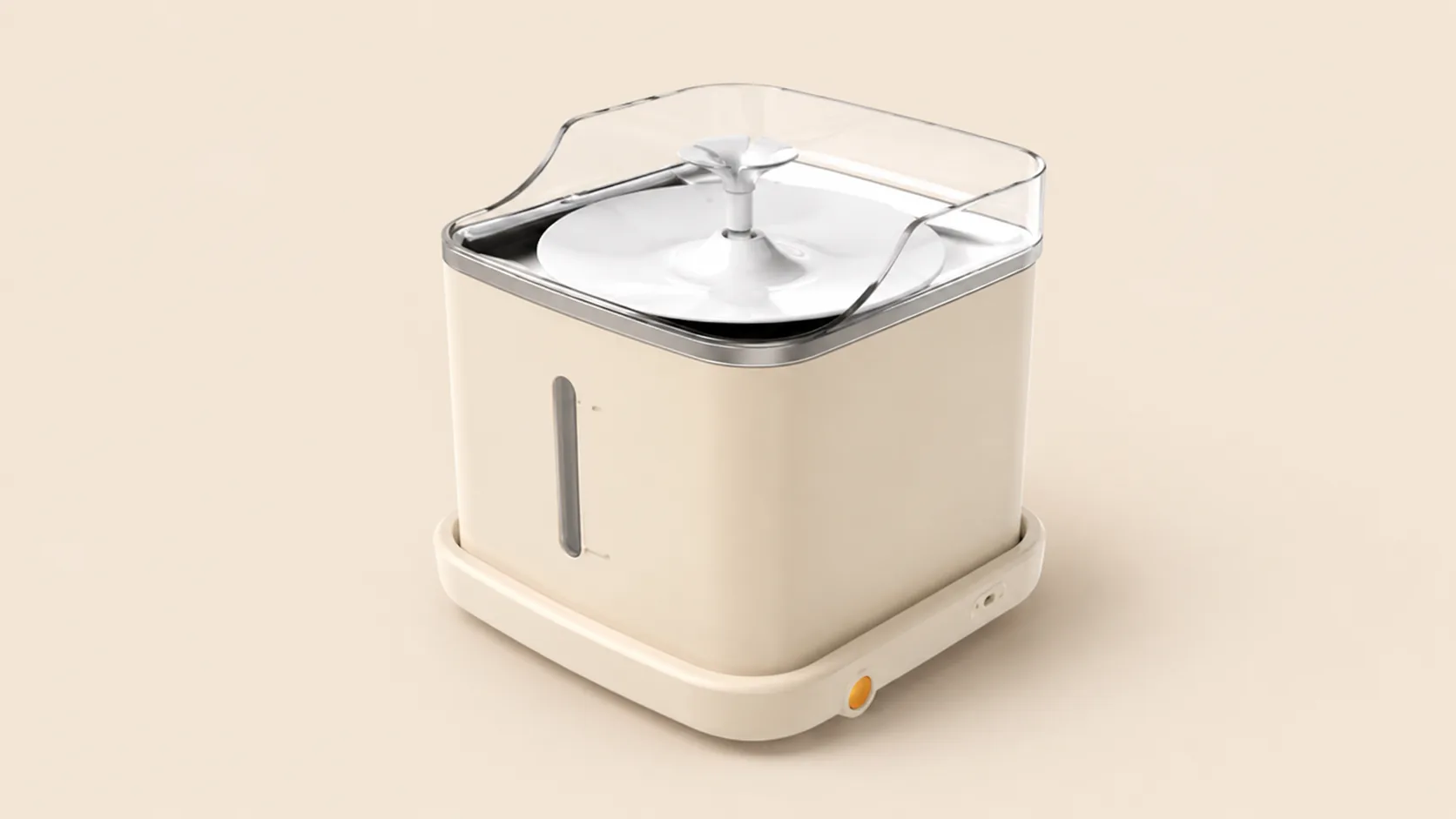GuardHound Smart Recirculating Oxygen Pet Fountain · Warm Beige · GuardHound DOG