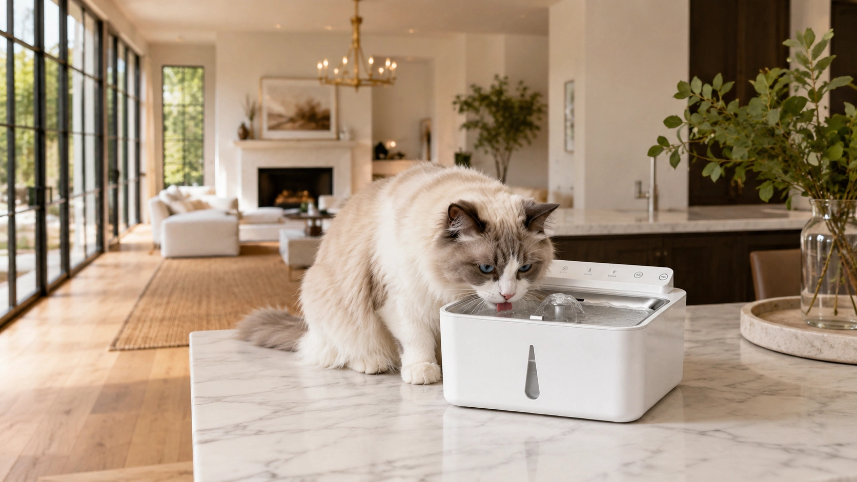 Smart Recirculating Pet Water Fountain · 304 Stainless Steel · GuardLynx