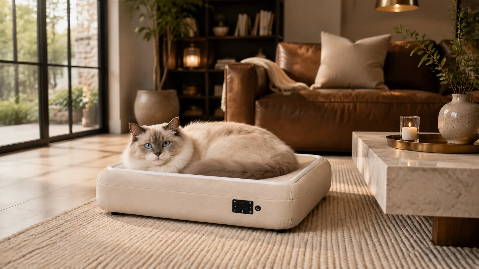 Smart Constant Temperature Pet Bed Mat · Soft Fleece · GuardLynx