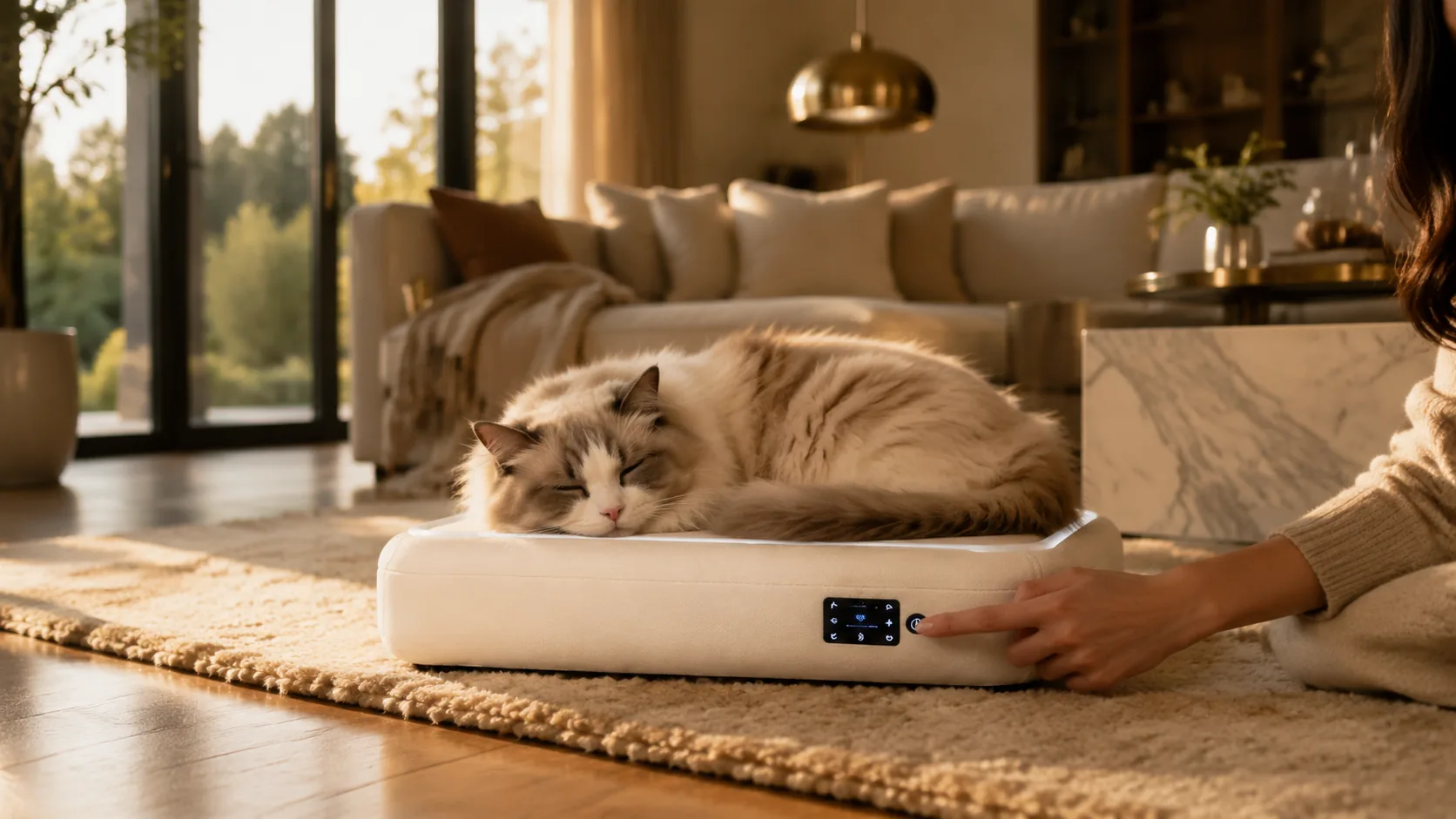 Smart Constant Temperature Pet Bed Mat · Touch Control · GuardLynx