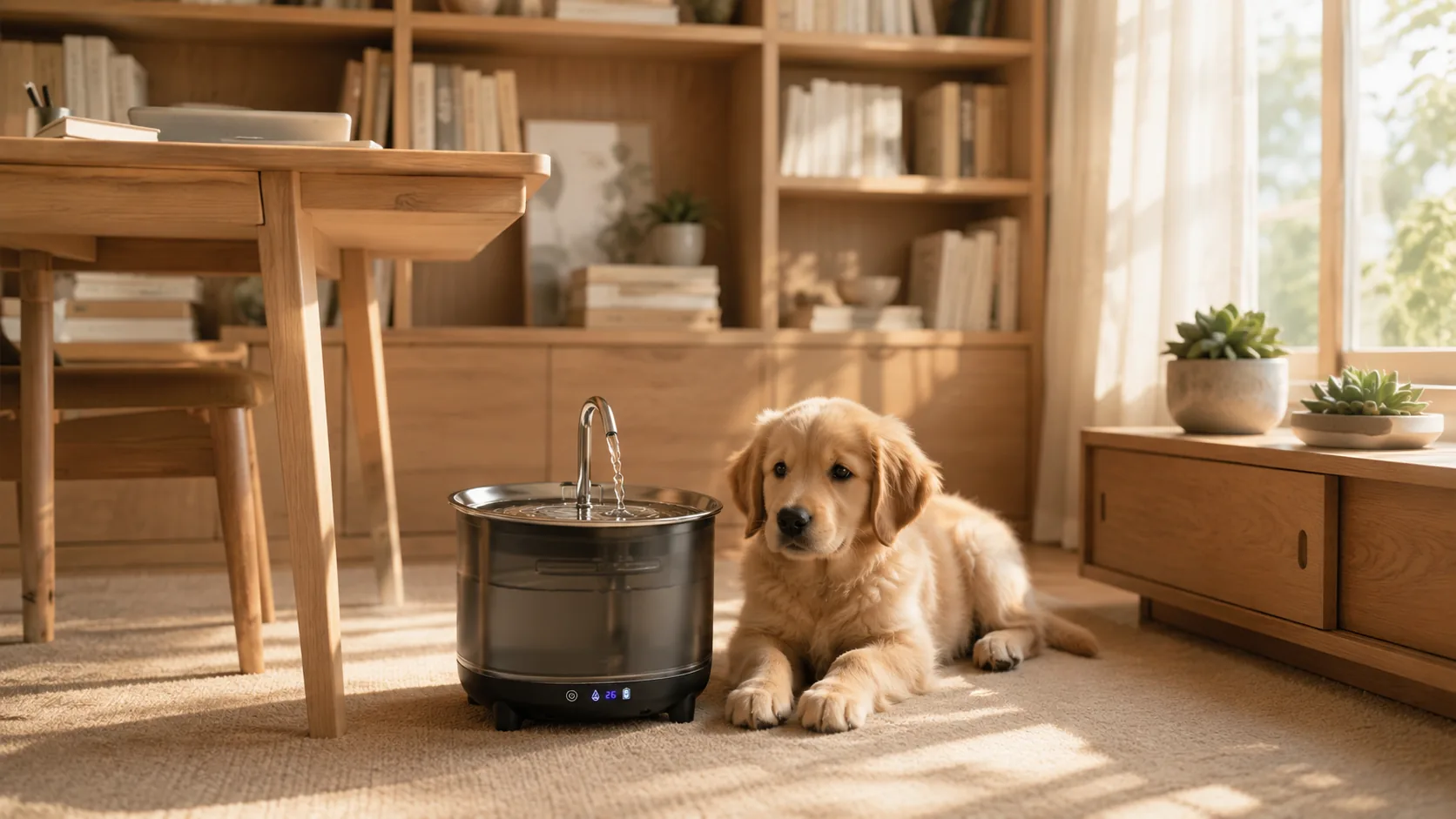 GuardHound Stainless Steel Recirculating Water Fountain · GuardHound DOG