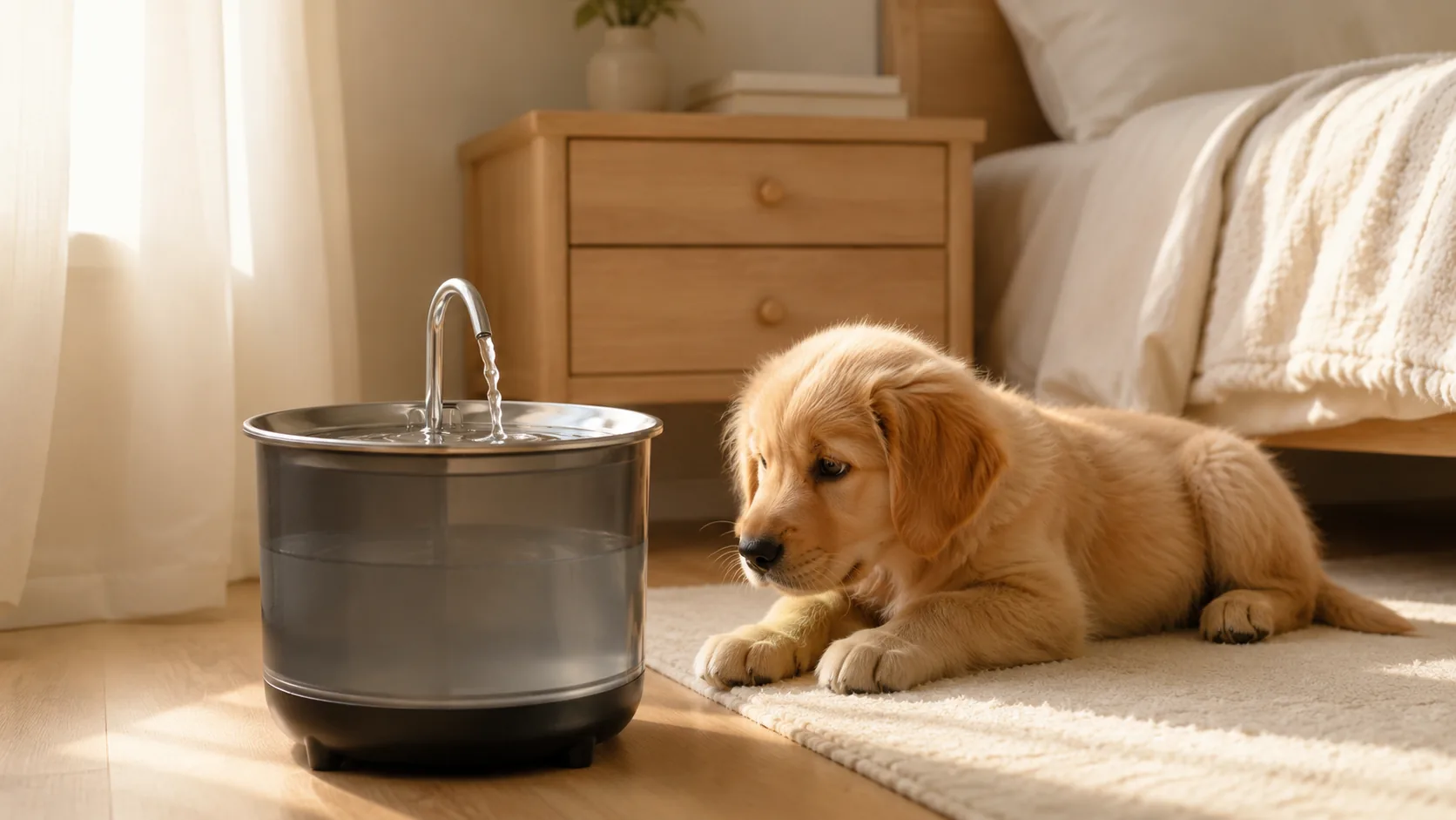 GuardHound Stainless Steel Recirculating Water Fountain · 3L Large Capacity · GuardHound DOG