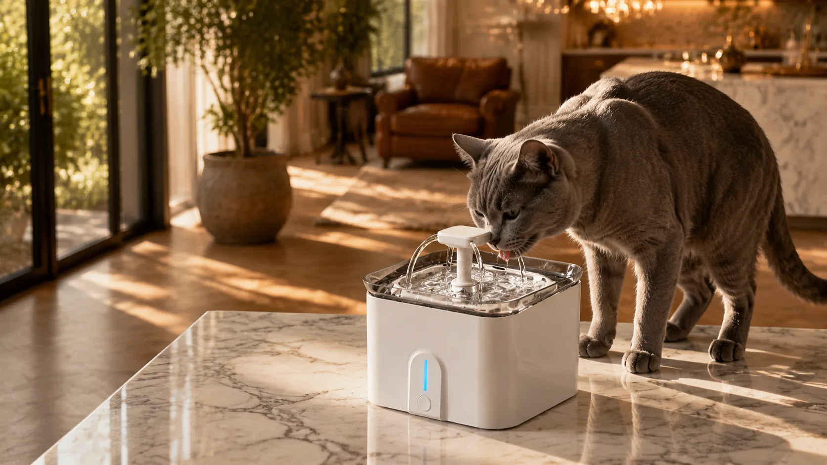 GuardLynx AquaSmart Pet Water Fountain · UV Sterilization · GuardLynx