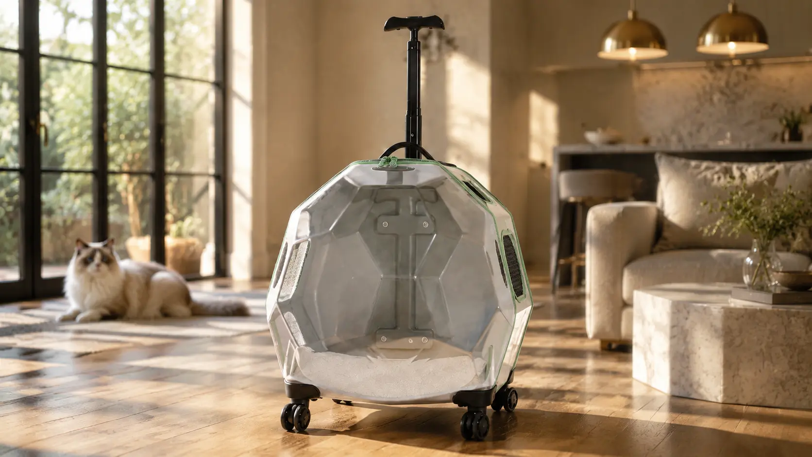 Space Capsule Rolling Cat Carrier · Detail image 1 · GuardLynx