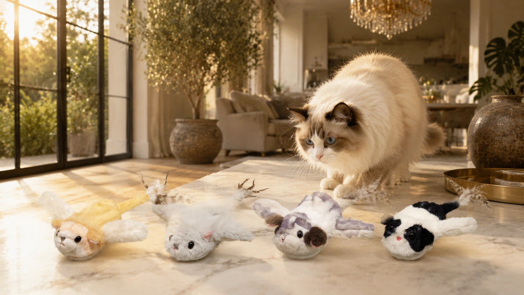 GuardLynx Flying Squirrel Smart Cat Toy · GuardLynx