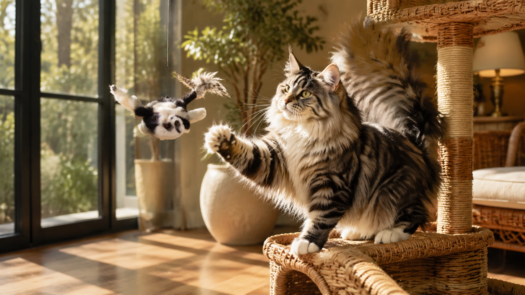 GuardLynx Flying Squirrel Smart Cat Toy · Reading Corner Relaxation · GuardLynx