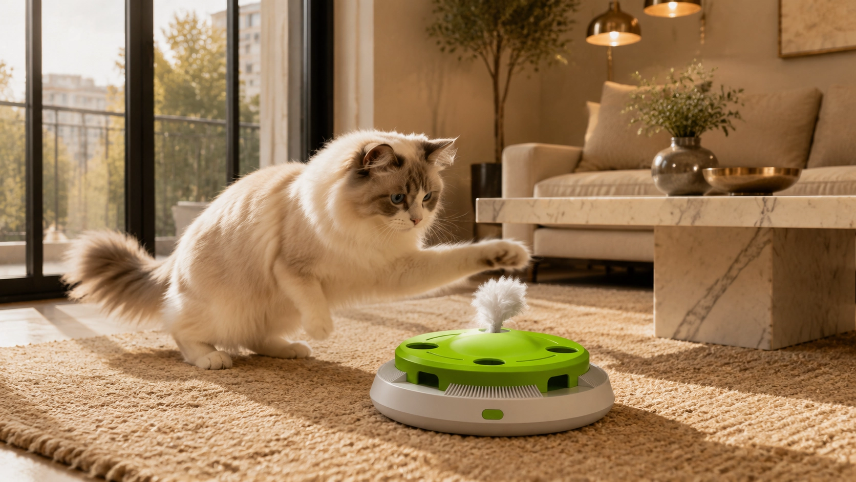 Smart Electric Cat Turntable Toy · Smart Rotation · GuardLynx