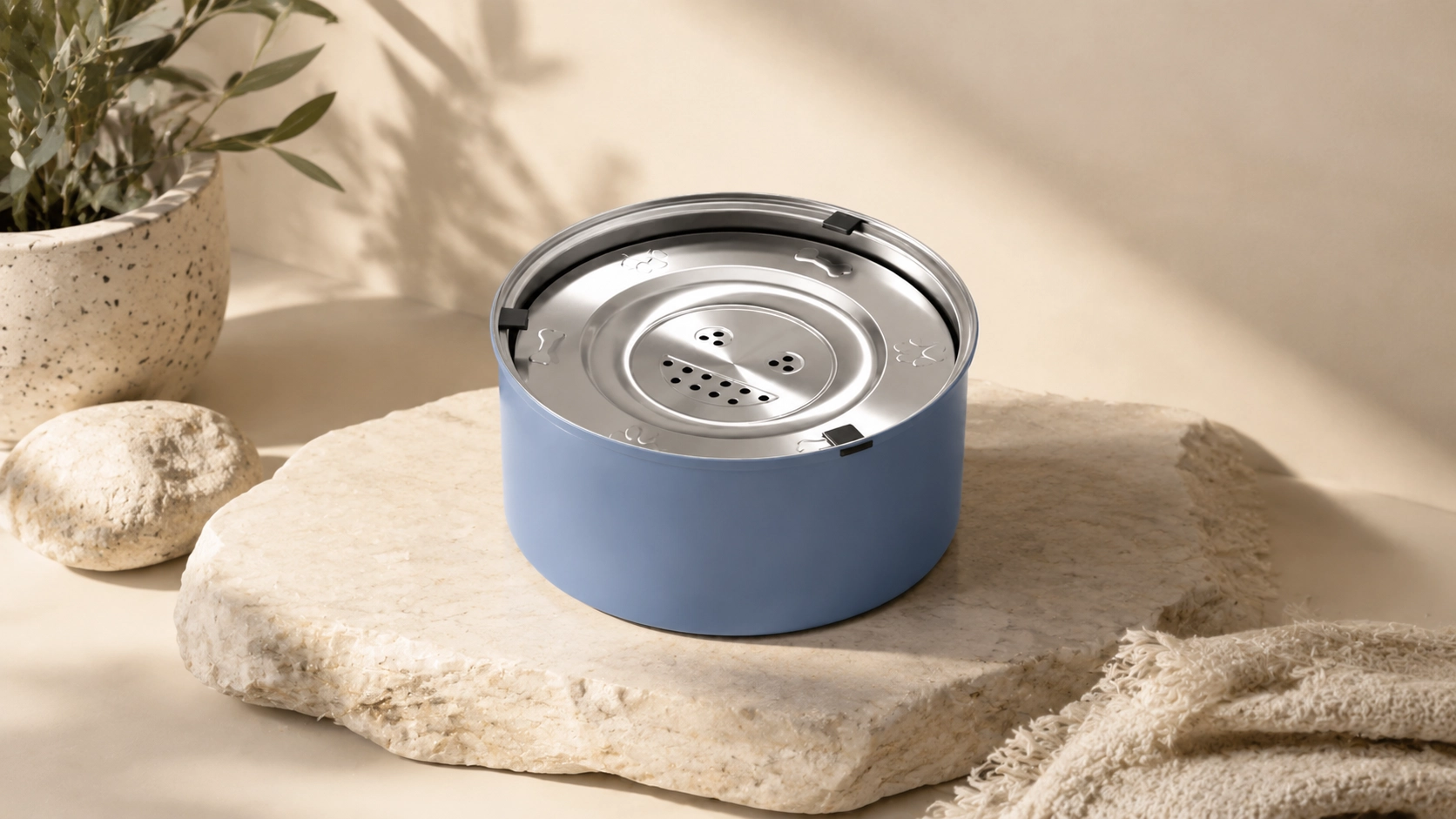 GuardLynx Floating Stainless Steel Anti-Wet Mouth Pet Bowl · 304 Stainless Steel · GuardLynx