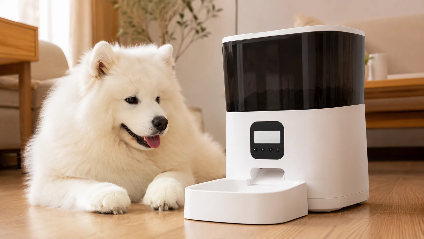 GuardHound Smart Timed Pet Feeder · Anti-Jam Design · GuardHound DOG