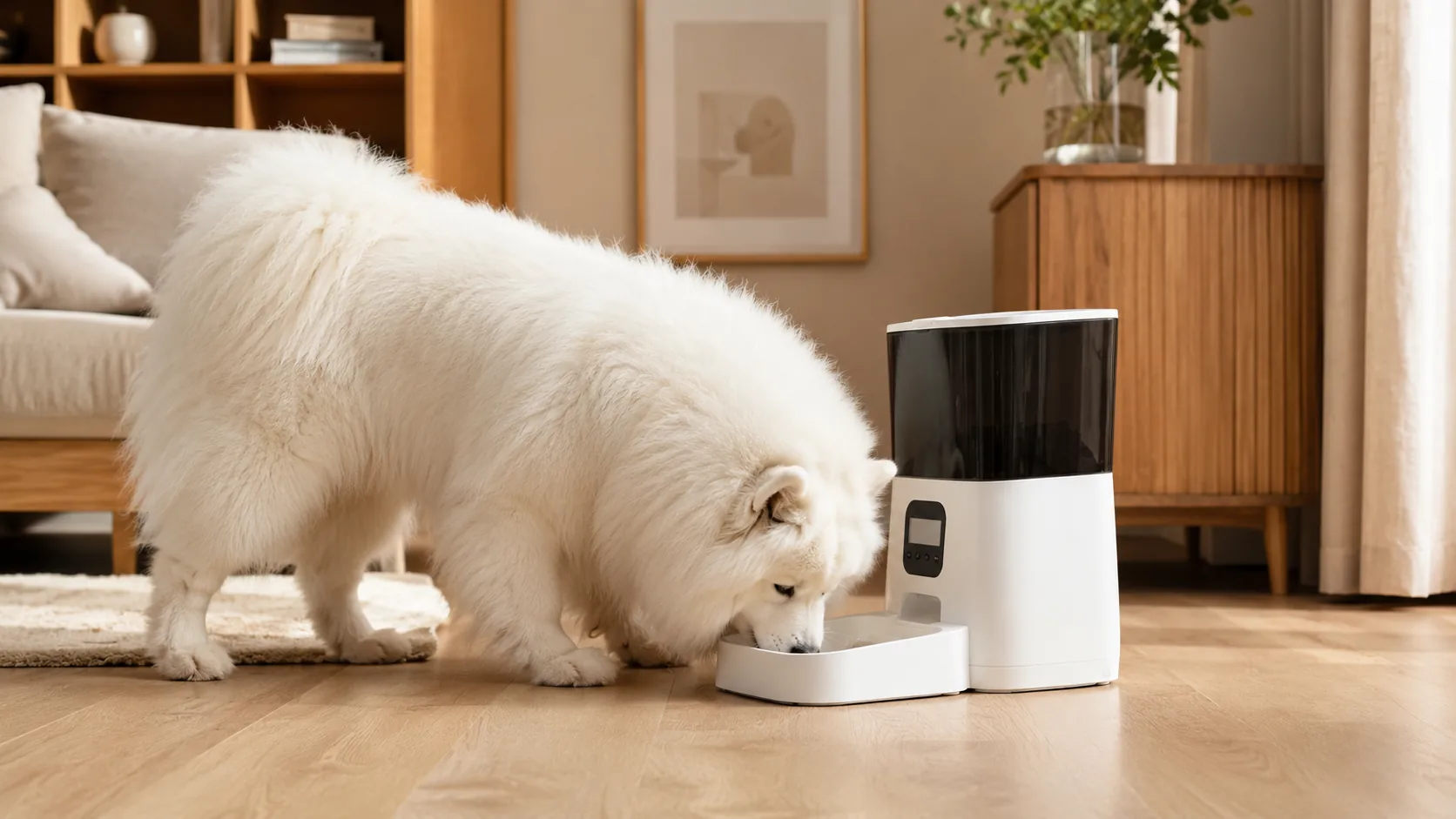 GuardHound Smart Timed Pet Feeder · Low Food Alert · GuardHound DOG
