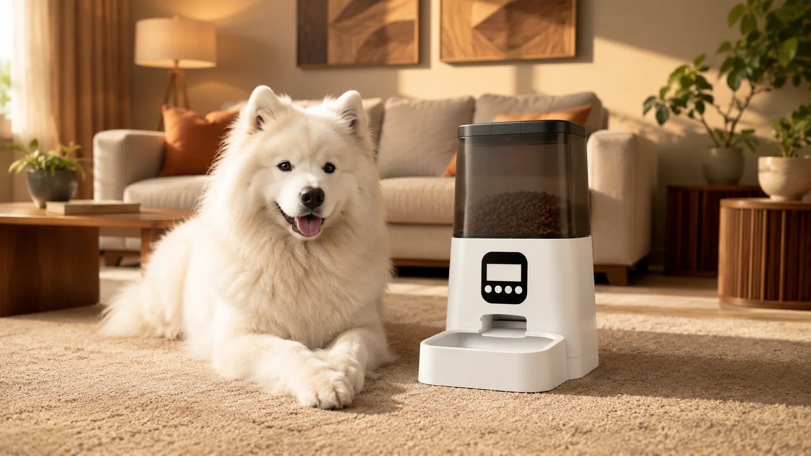 Smart Timed Pet Feeder with App Control · GuardHound DOG