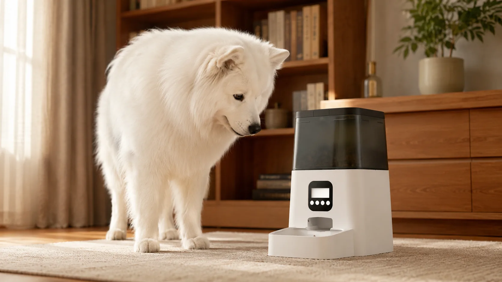 Smart Timed Pet Feeder with App Control · APP Remote Control · GuardHound DOG