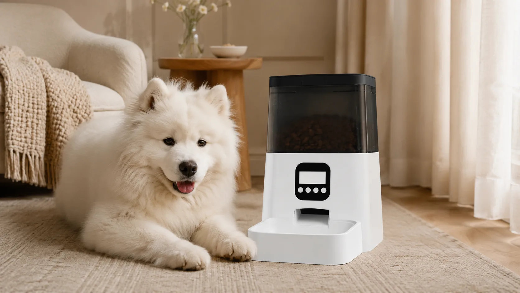 Smart Timed Pet Feeder with App Control · Food-Grade Material · GuardHound DOG