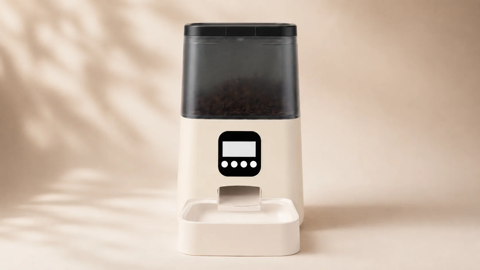 Smart Timed Pet Feeder with App Control · Oatmeal Warm Frost · GuardHound DOG