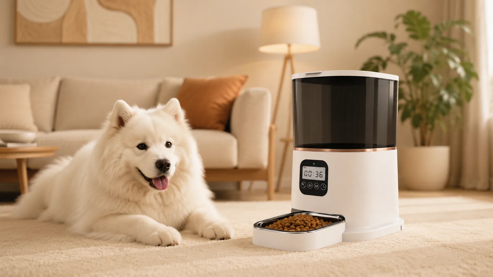 Smart Dual Bowl Pet Feeder · GuardHound DOG