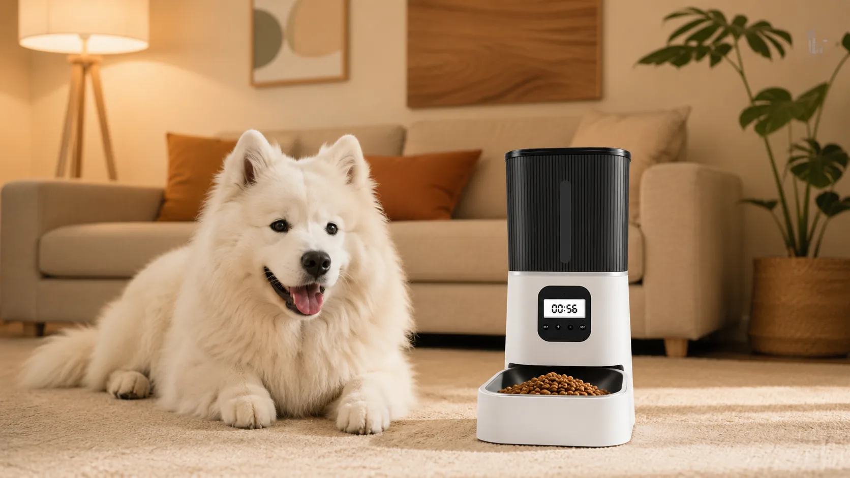 Smart Timed & Portion-Controlled Automatic Pet Feeder · GuardHound DOG