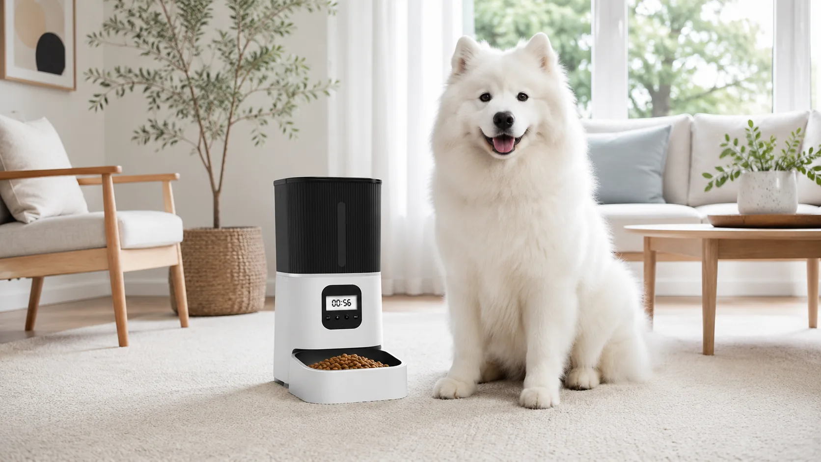Smart Timed & Portion-Controlled Automatic Pet Feeder · 6L Large Capacity · GuardHound DOG
