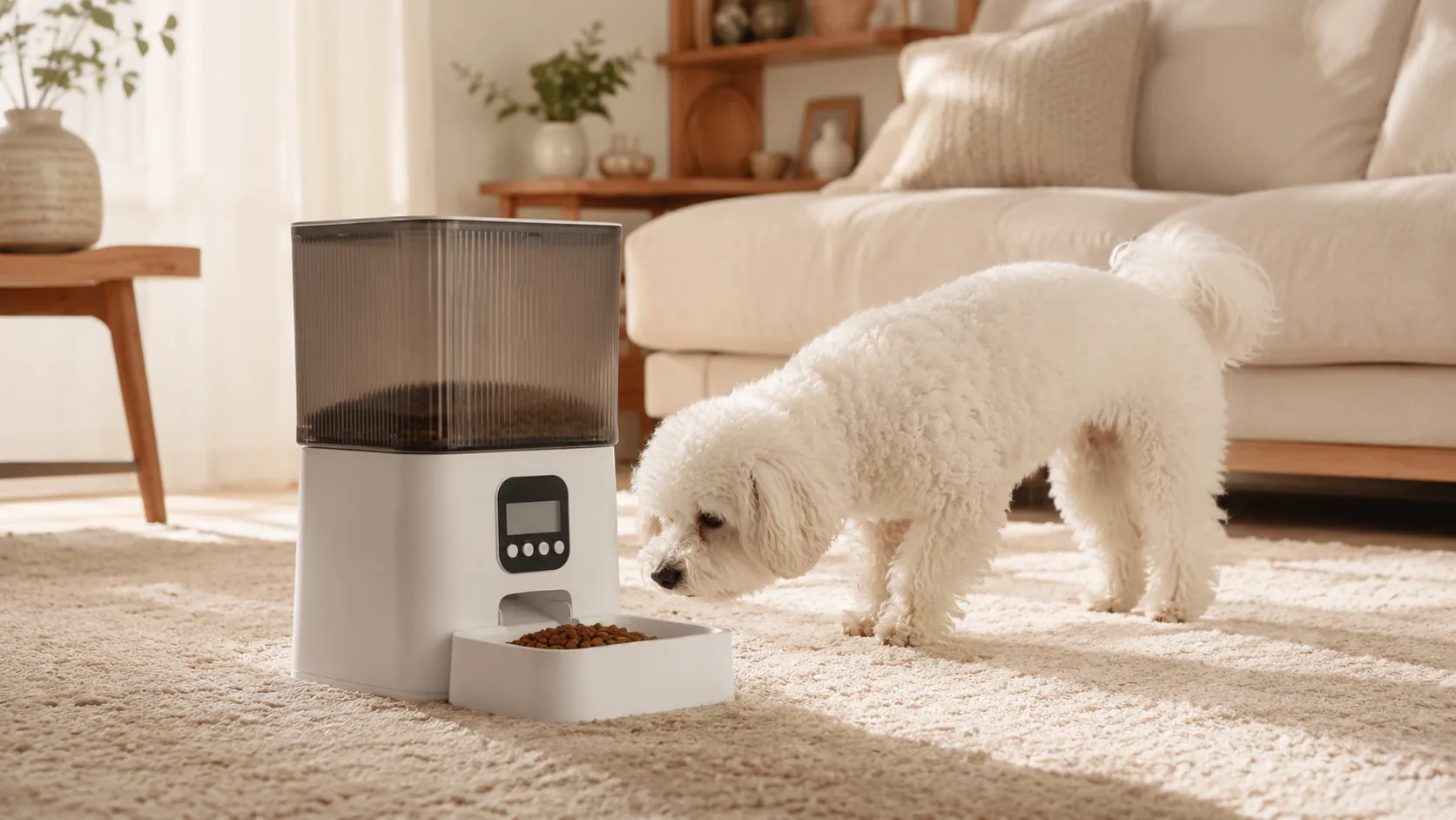 GuardHound Smart Pet Feeder Pro · Transparent Hopper · GuardHound DOG
