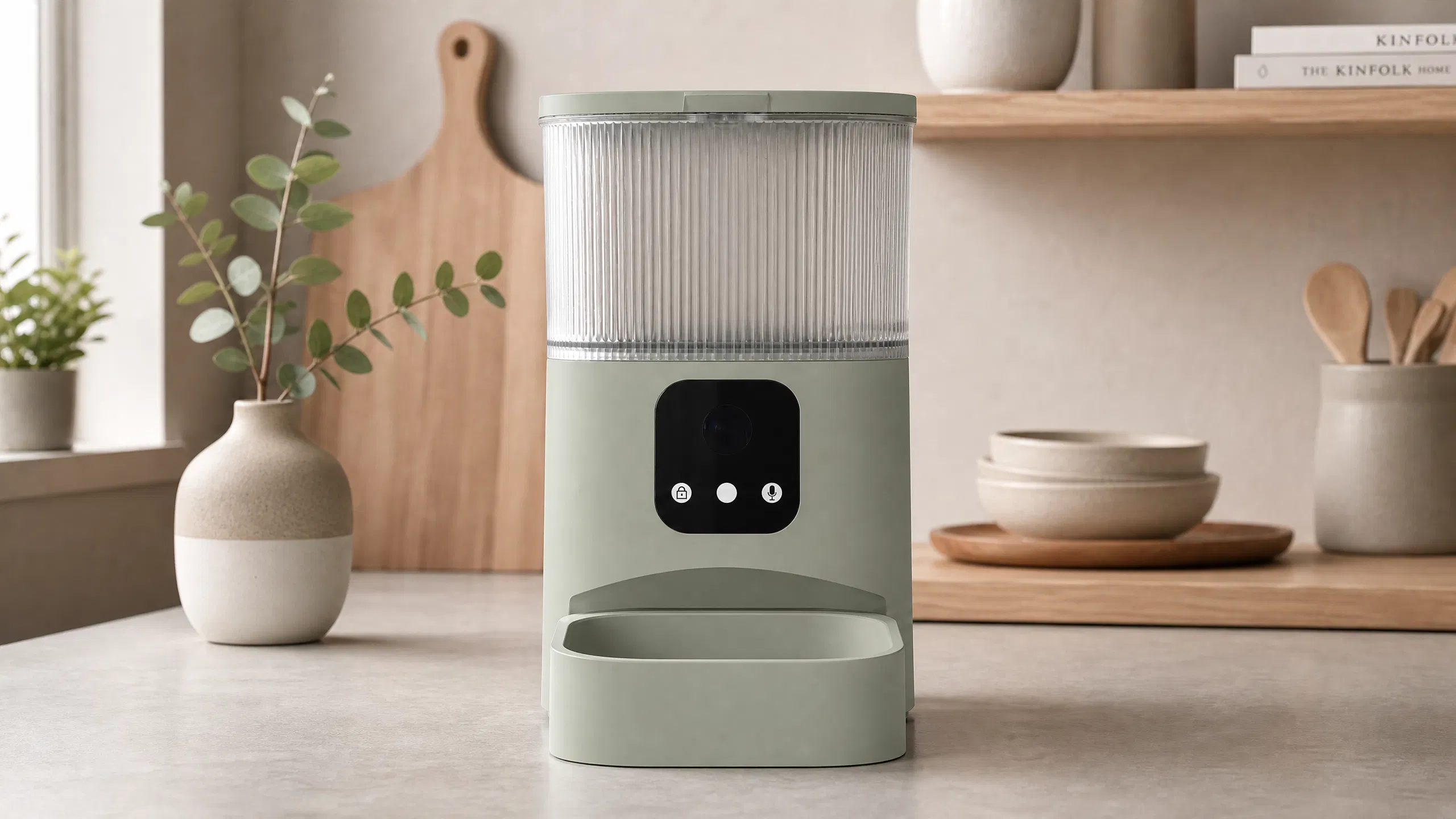 GuardHound Smart Feeder GH-F1 · Warm Grey · GuardHound DOG