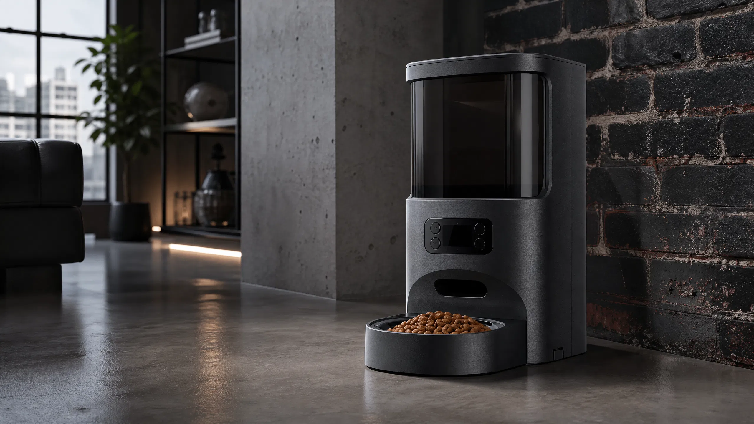 GuardHound Smart Automatic Pet Feeder · Obsidian Black · GuardHound DOG