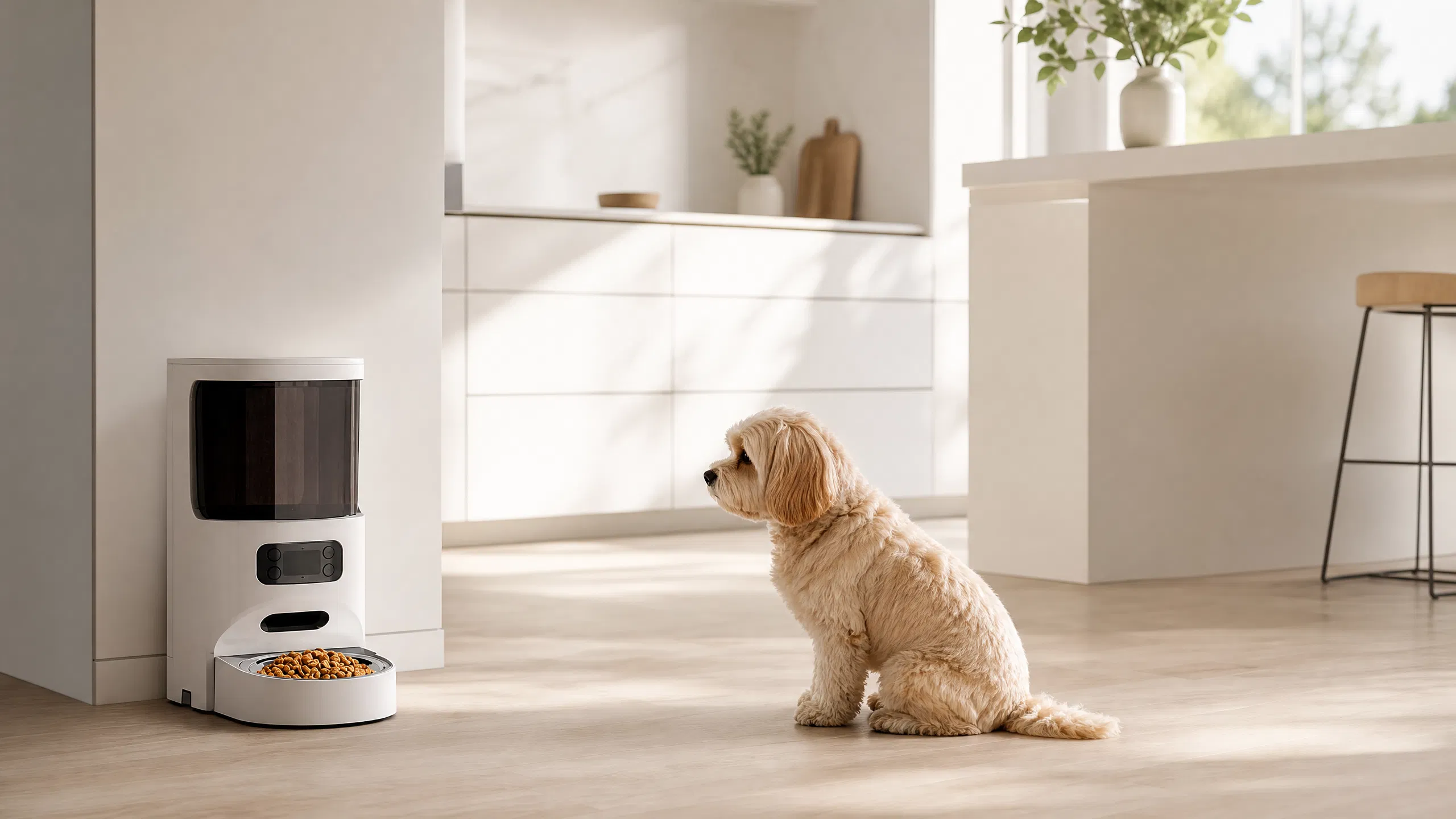GuardHound Smart Automatic Pet Feeder · Afternoon Nap by Living Room Window · GuardHound DOG