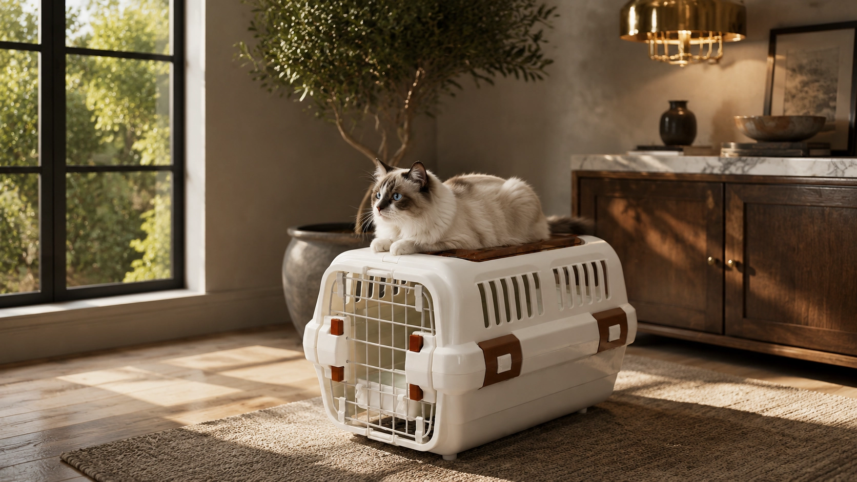 GuardLynx Skylight Ventilated Pet Carrier · Top Skylight · GuardLynx