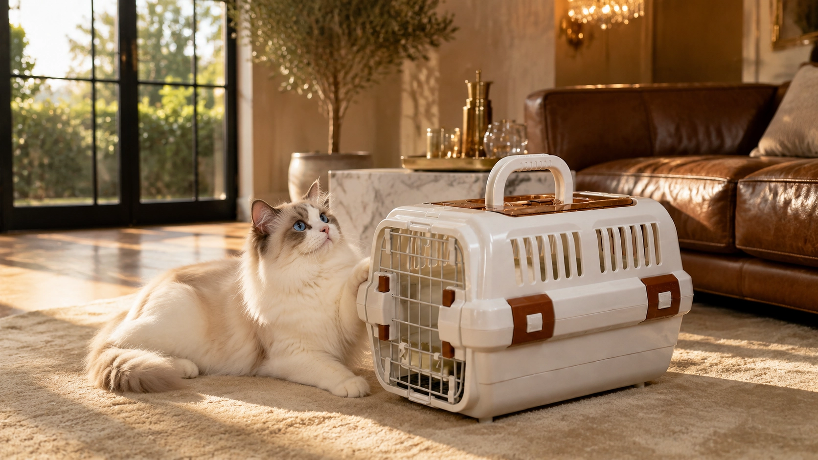 GuardLynx Skylight Ventilated Pet Carrier · GuardLynx