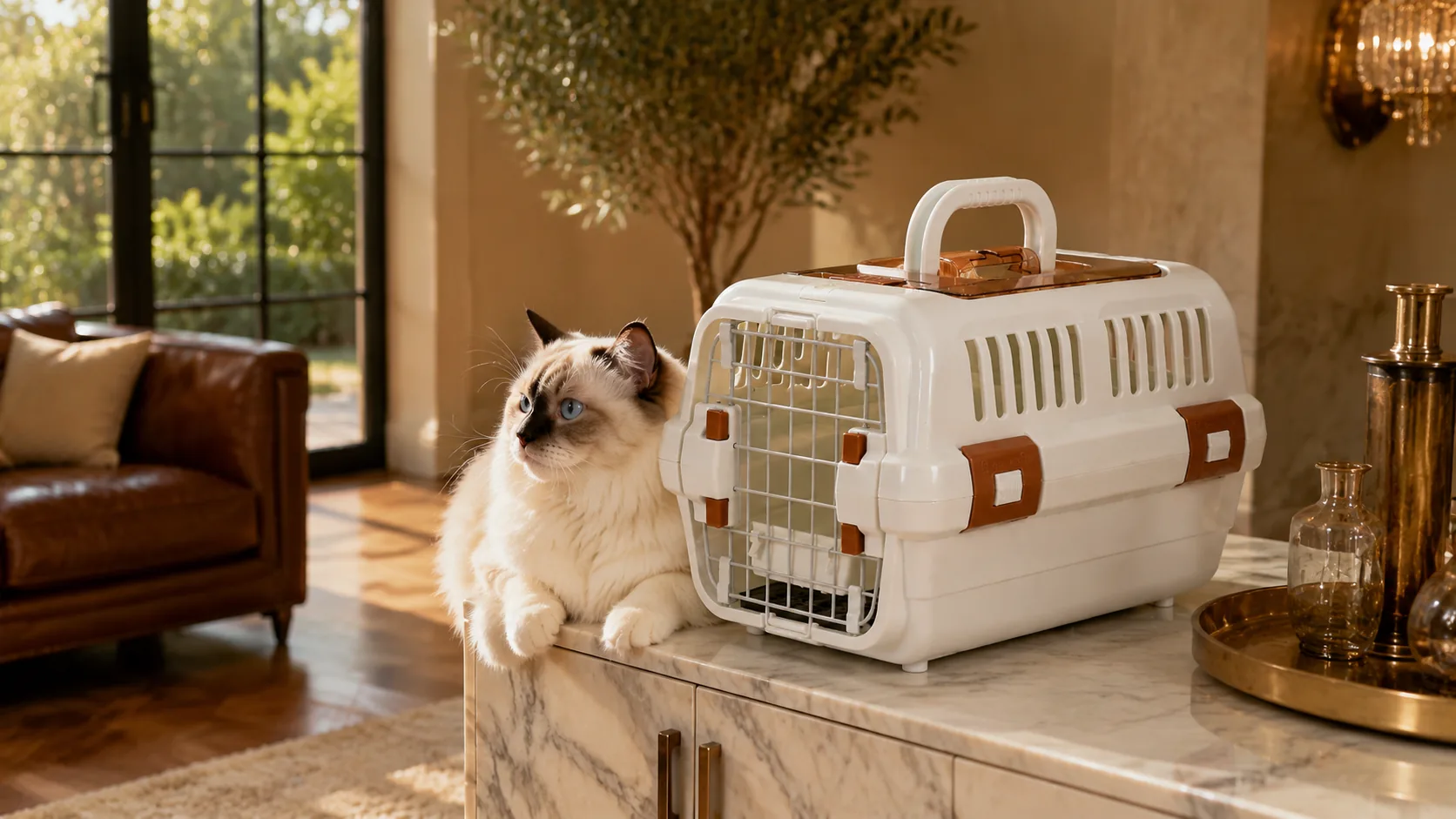 GuardLynx Skylight Ventilated Pet Carrier · Morning Departure Prep · GuardLynx