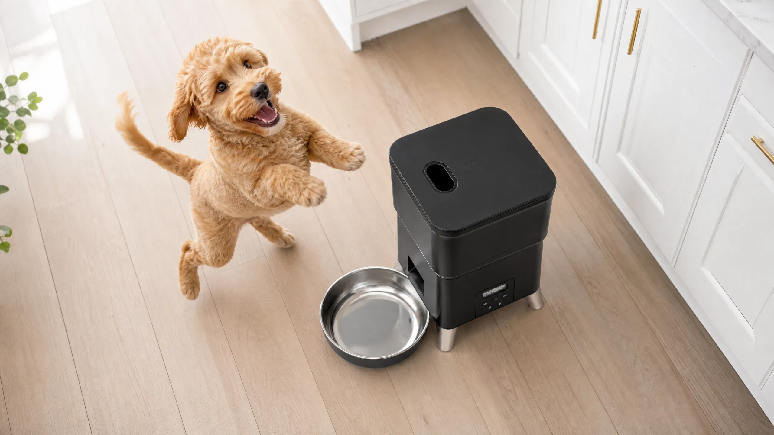 GuardHound Smart Scheduled Pet Feeder · Stainless Steel Bowl · GuardHound DOG