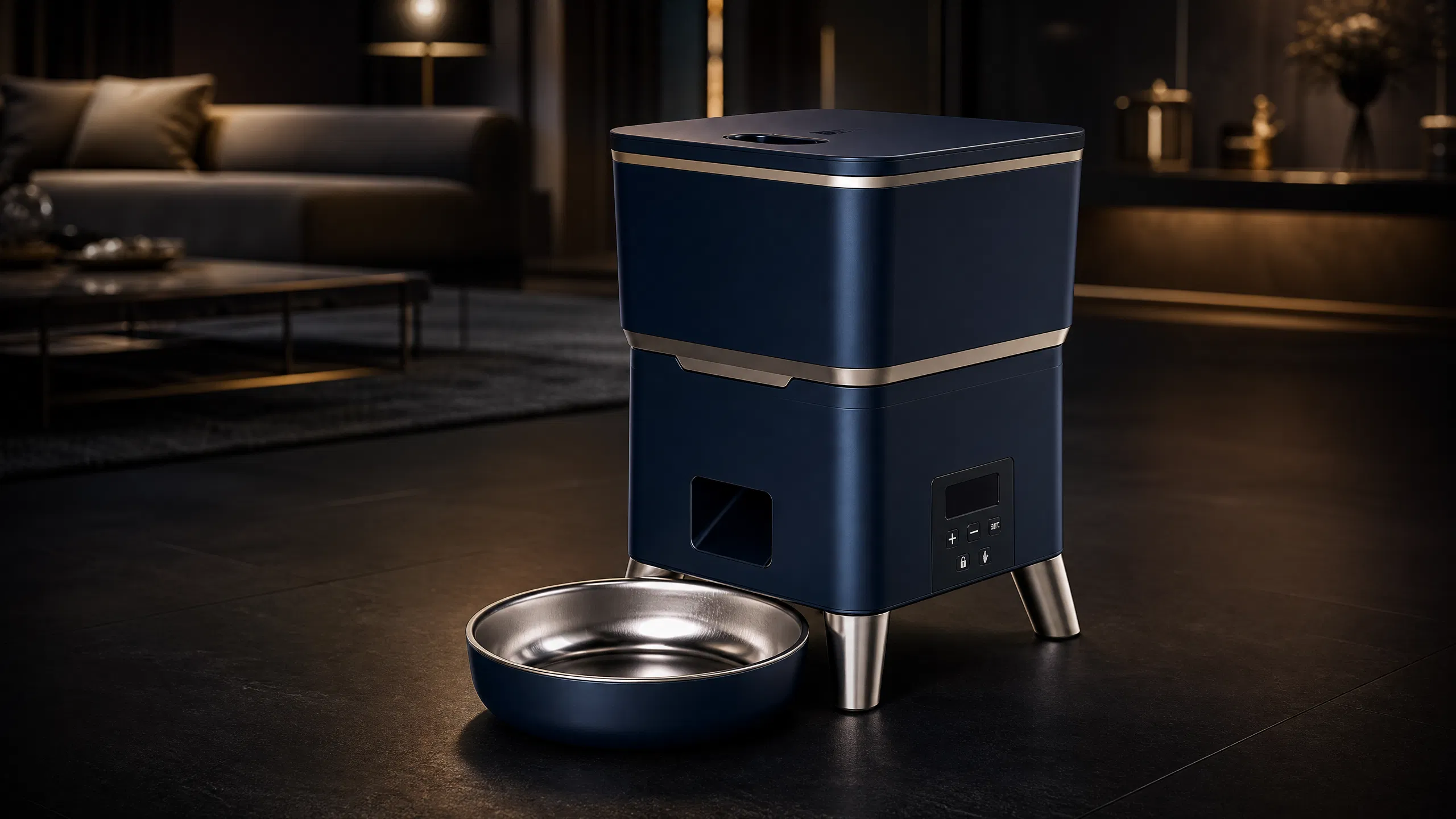 GuardHound Smart Scheduled Pet Feeder · Deep Space Blue · GuardHound DOG