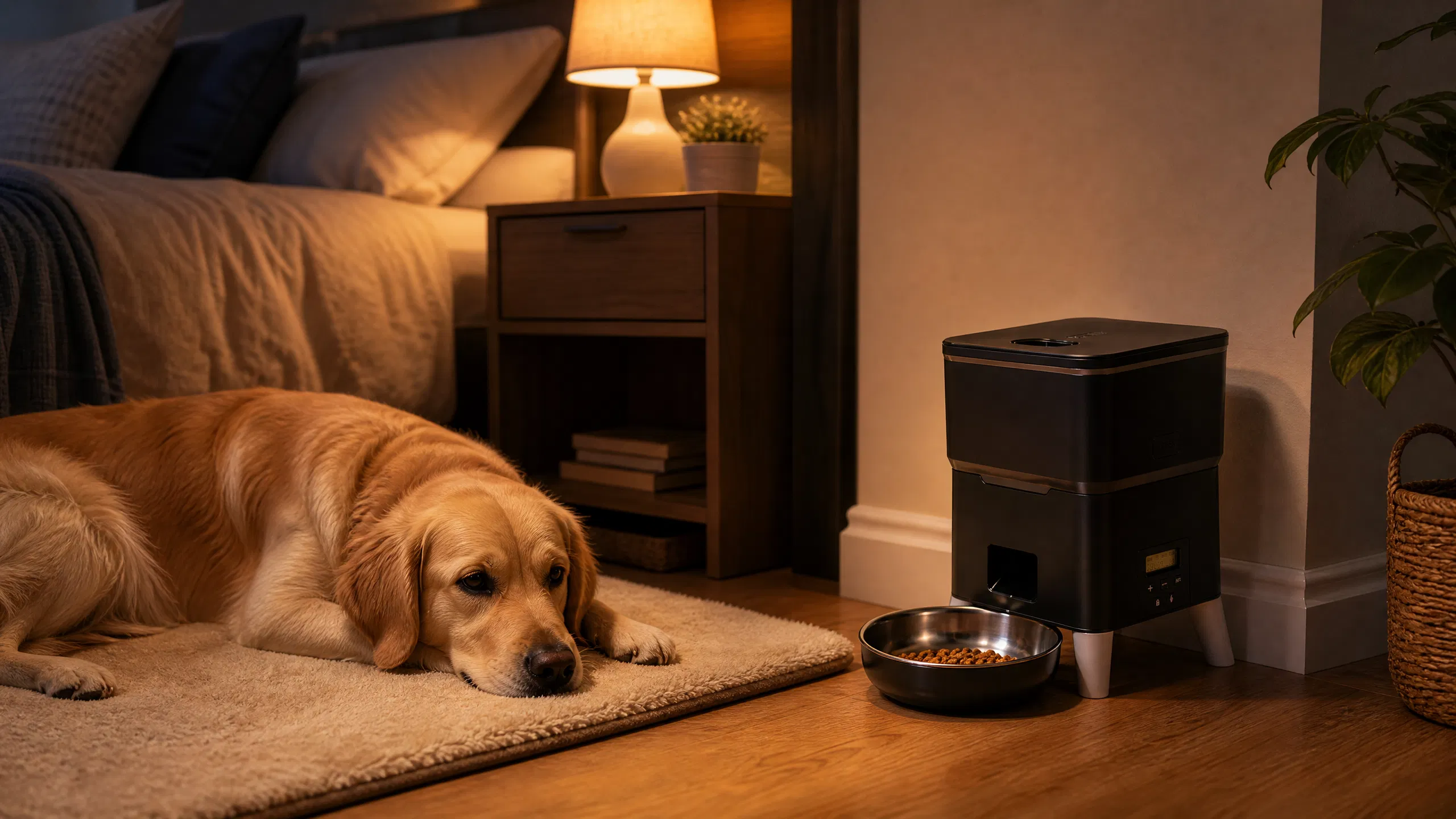 GuardHound Smart Scheduled Pet Feeder · Late Night Snack · GuardHound DOG