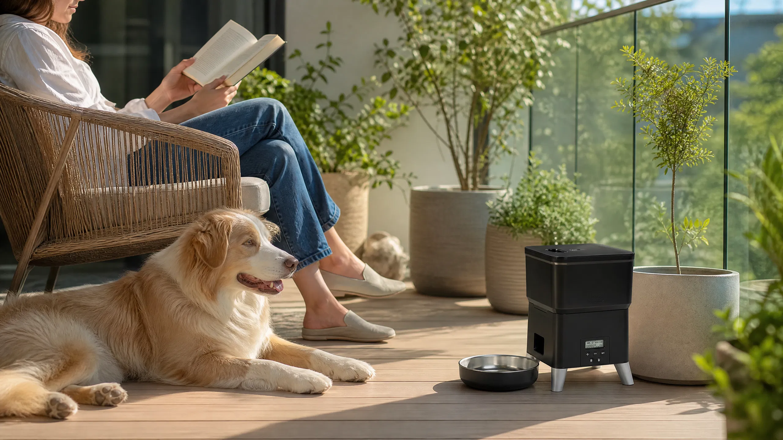 GuardHound Smart Scheduled Pet Feeder · Afternoon Living Room Rest · GuardHound DOG