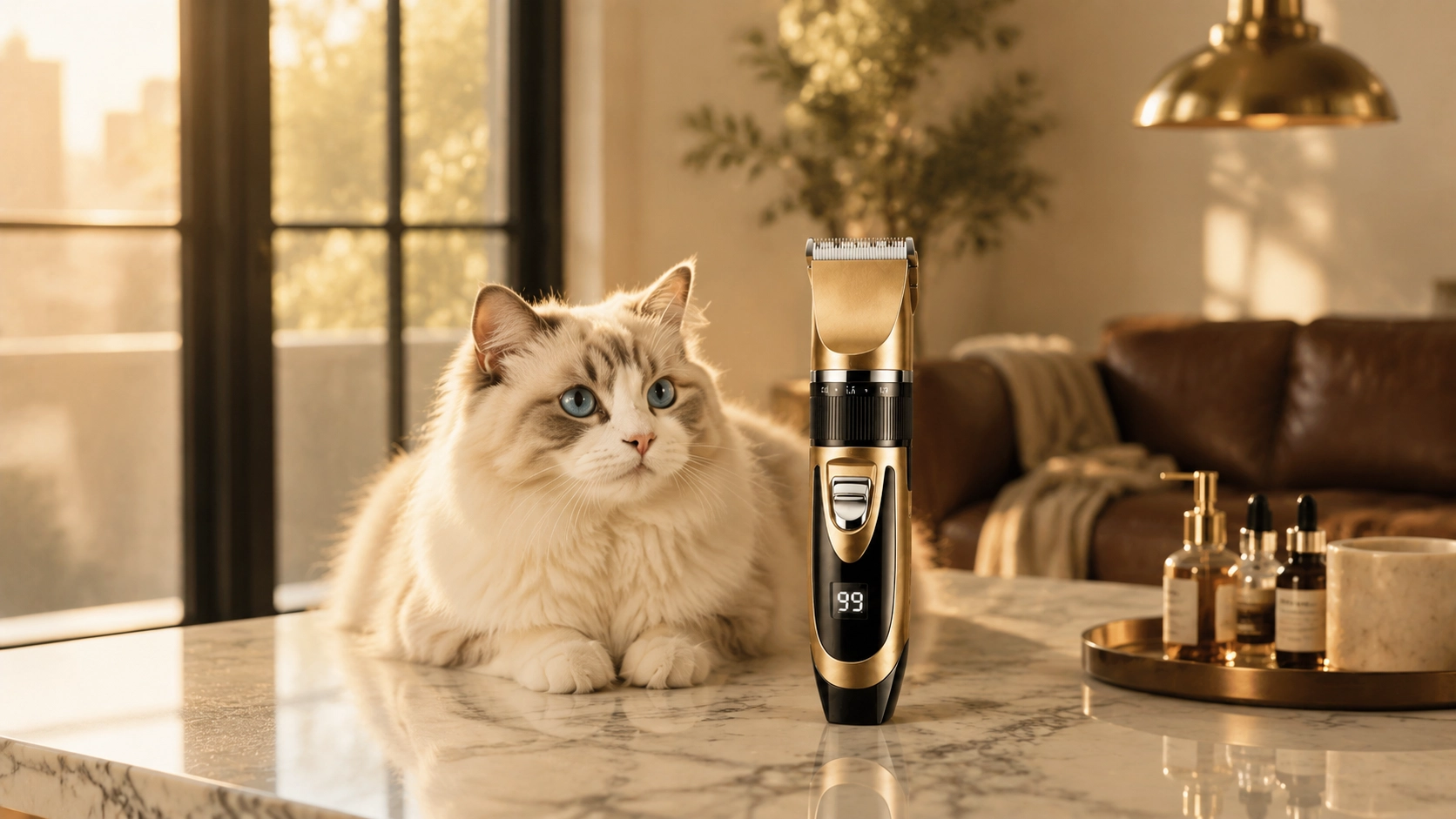 Black Gold Smart Pet Clipper · 5-Speed Variable · GuardLynx
