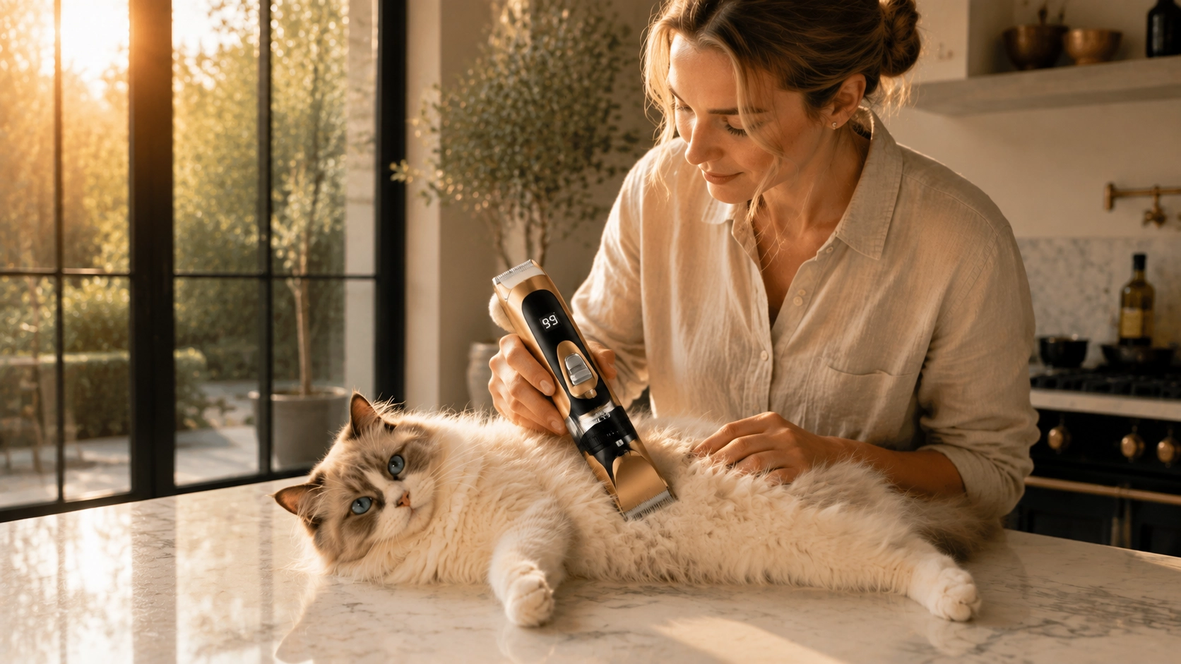 Black Gold Smart Pet Clipper · Morning Ragdoll · GuardLynx