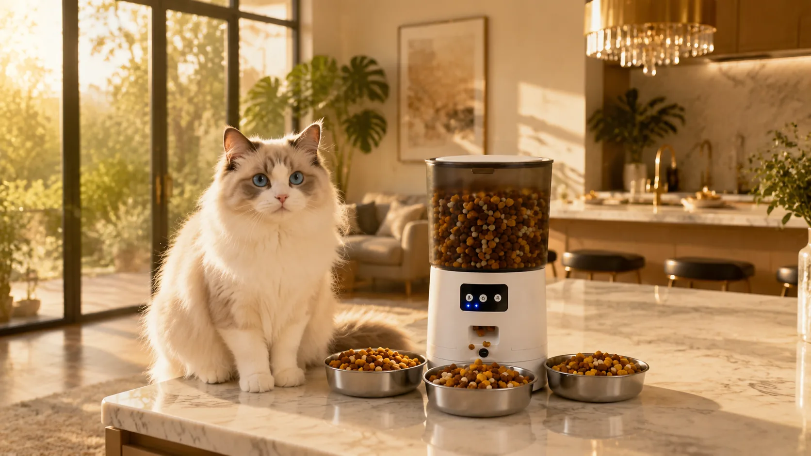 Multi-Cat Smart Feeder · Morning Kitchen Light · GuardLynx