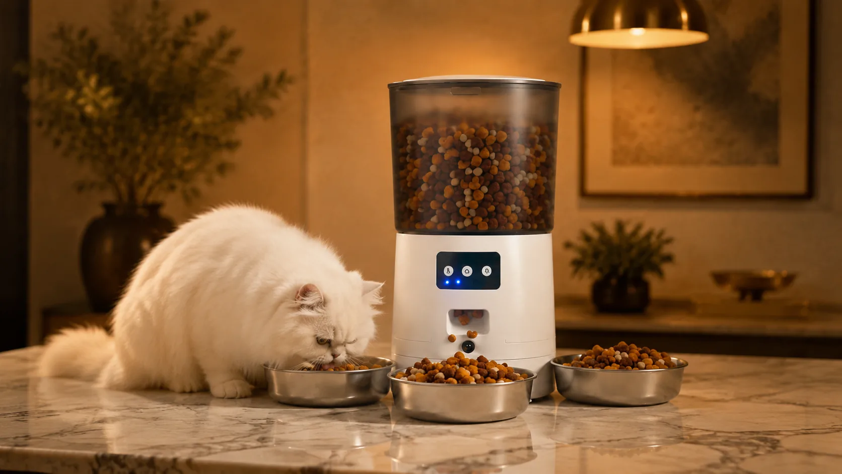 Multi-Cat Smart Feeder · Evening Dining Room · GuardLynx