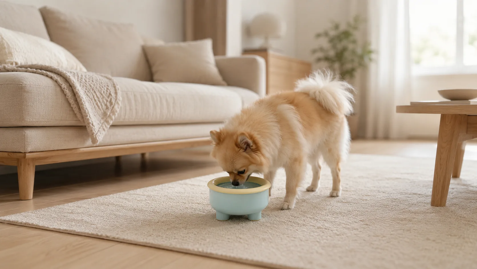 Suspended Pet Water Bowl with Stable Tripod Base · Tripod Stability · GuardHound DOG